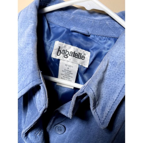 VTG blue leather Jacket - Picture 4 of 4